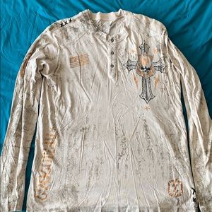 Affliction long sleeved shirt